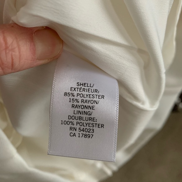 New Banana Republic White Skirt Career Petite - Picture 4 of 4